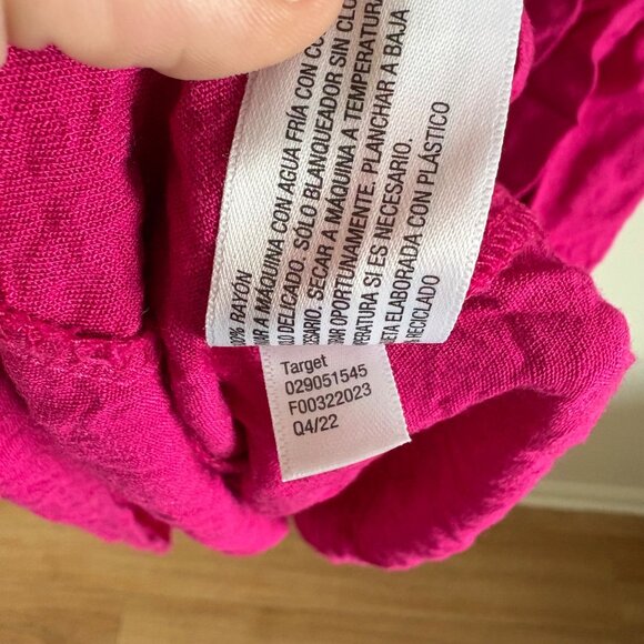 Ingrid by Isabel Maternity Short Sleeve V-Neck Midi Dress Pink Women’s Size M - Picture 9 of 9